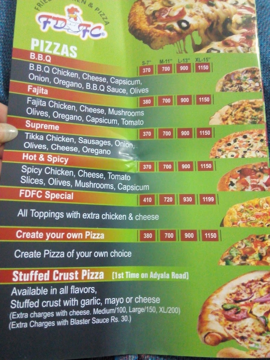Menu Fdfc - Fast Food - Adyala Road Branch-5